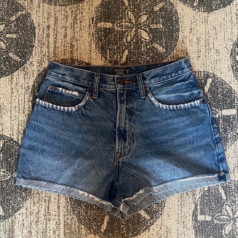 Abercrombie & Fitch Medium Wash Denim Jean Shorts